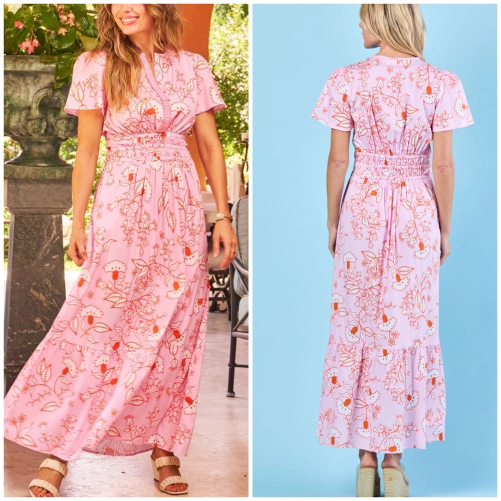 NWT Sheridan French Eloise dress in blush blooms